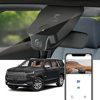 Fitcamx 4K Dash Cam Adapts for Chevy Tahoe 2021-2026 (HD2-6272, 3 Vents) LS LT RST Premier High Country, OEM Factory Style, UHD 2160P Video, WiFi&APP, Loop Recording, G-Sensor, Easy to Use, 64GB Card