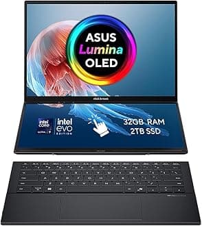 Zenbook Duo 14 OLED UX8406CA laptop | 14.0" 120Hz 3K dual-touchscreen | Intel Core Ultra 9-285H | 32GB RAM | 2TB SSD | Detachable keyboard | Windows 11