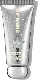 SHEGLAM Party Starter Body Highlighter Glitter Gel Quick-Drying and Non-Sticky Glitter Spray Liquid Highlighter for Face, Hair, Body - Ice Breaker