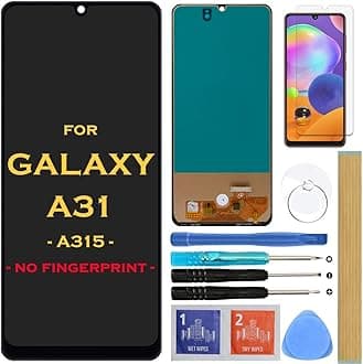 Screen Replacement LCD Display Touch Digitizer Assembly for Samsung Galaxy A31 A315 -A315F -A315F/DS A315G 6.4" (Black)