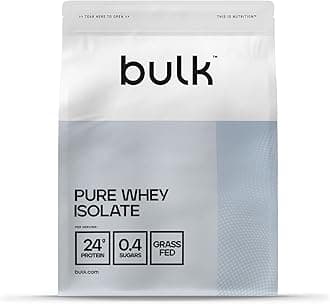 Bulk Pure Whey Isolate 90 | Chocolate Caramel | 25g Protein per Serving | Ultra-Filtered Whey Isolate | Low Sugar | Low Fat | Fast Absorption | Supports Muscle Maintenance | 2.5kg | High Protein Shake