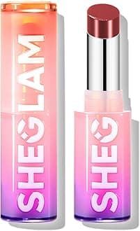 SHEGLAM Mirror Kiss High-Shine Lipstick Silky Jelly Texture Hydrated&Smooth Lip Gloss-High Key