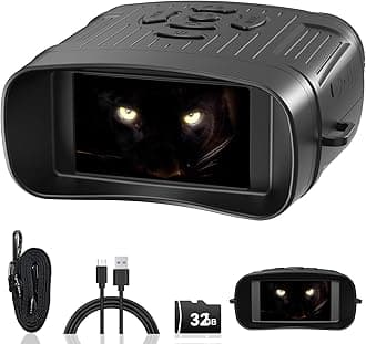 Night Vision Goggles,Night Vision Goggles for Adults Tactical Binoculars - Photo/Video Recording 1984FT Infrared Tech Gadgets Hunting Gifts for Men/Dad/Husband - Cool Tech Gift for Men (Black)