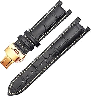 Genuine Leather Watchband For GC 22 * 13mm 20 * 11mm Notched Strap Withstainless Steel Butterfly Buckle Men And Women Watch Belt
