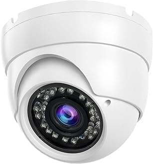 Analog CCTV Camera 1080P HD 4-in-1(TVI/AHD/CVI/960H CVBS), 4X Manual Focus/Zoom Analog Camera 2.8-12mm Varifocal Lens, 36 IR-LEDs Dome Turret Security Camera for Indoor and Outdoor