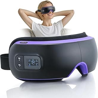 OSITO Eye Massager with Warmth, Eye Massage Mask with Compression, Rechargeable Eye Massager for Dark Circles Dry Eyes Eyes Eye Bags and Improve Sleep