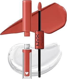 NYX PROFESSIONAL MAKEUP Shine Loud Long-Lasting Liquid Lipstick with Clear Lip Gloss, Ultra-pigmented, Dual-ended Lipstick - Ambition Statement 03, 25 gram