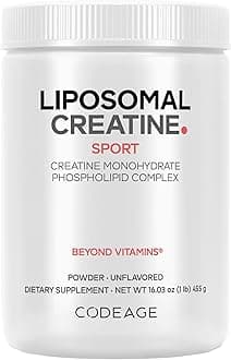 Liposomal Creatine Powder Supplement - 3-Month Supply - 5000mg Creatine Monohydrate Pre Workout & Post Workouts - Unflavored Creatine, Pure Creatine Powder, Creatinine for Sports - 90 Servings