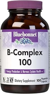 Nutrition B Complex, Complete Full Spectrum, Vitamin B6, B12, Biotin, Folate, Vegan, Vegetarian, Gluten, Soy & Milk Free, Kosher, 100 Count