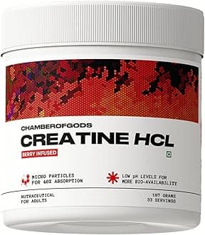 Creatine HCL Berry Infused | Improved Muscle Strength & Power | 33 Servings