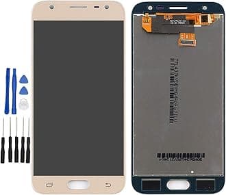 ixuan for Samsung Galaxy J3 2017 J330F/DS LCD Display Touch Screen Digitizer Assembly Replacement Repair Part (Golden)