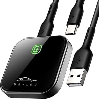 Carplay Wireless Adapter for Apple, 2024 Upgrade Stable Fast Connection for Converts Wired to Wireless Dongle, Plug & Play Carplay for Cars from 2017+ & for iPhone iOS 10+