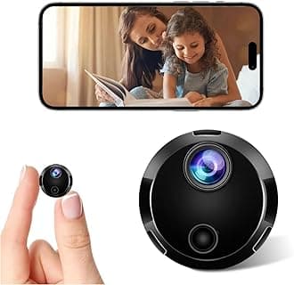 1080P HD WiFi Security Camera -Hidden Cameras - WiFi Mini Camera - Spy Cam-Indoor Nanny Cam -Home Security for Pet/Baby/Nanny with App - Surveillance Cameras with Motion Detection and Night Vision
