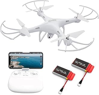 - Cheerwing CW4 RC Drone with 720P HD Camera for Adults RC Quadcopter with Auto Hovering, One Key Start, Custom Flight