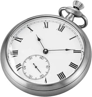Alwesam Resistance Full Steel Pocket Watch Mechanical Hand Wind Antique Clock Honed Stainless Original with Chain & Box