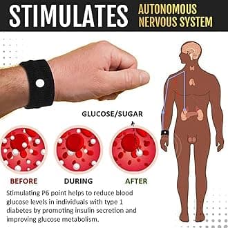 Weimax Sugar Control Wristband,Blood Sugar Control Wristband,Healthify Sugar Control Therapeutic Wristband for Everyone (J-2Pairs)