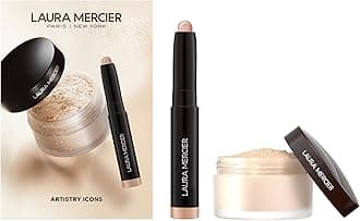 Laura Mercier Translucent Loose Setting Powder, 24HR Shine Control, Soft Matte Finish, Long-Lasting Wear, Normal to Oily Skin, 4 Shades for Virtually All Skin Tones, Artistry Icons Set