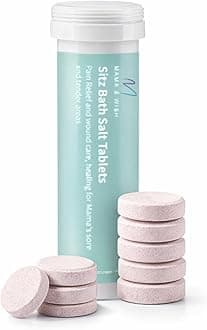 Sitz Bath Salt Tablets for Postpartum Care | Postpartum Essentials Pack of 10...