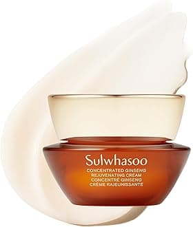 Sulwhasoo Concentrated Ginseng Rejuvenating Cream- Korean Ginseng & Peptide Anti-Aging Moisturizer with Vitamin C Derivative & Squalane for Wrinkles & Deep Hydration (Packaging May Vary)
