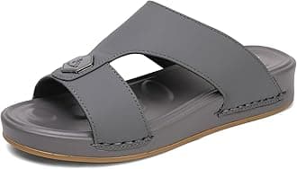 CaretticO Arabic Slippers Men's Sandal Light Weight Slip On Ultra Soft Massage Grip Breathable Medical Water Proof Traditional Outdoor Arabic Sandals for Slippers Men