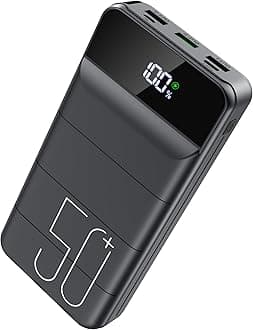 LOOPEAK Power Bank 50000mAh 22.5W Fast Charging Portable Charger, USB C Quick Charge with 3 Outputs & 2 Inputs, LED Display, Huge Capacity External Cell Phone Battery Pack for iPhone, Samsung, iPad