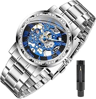 Transparent Fashion Diamond Luminous Gear Movement Royal Design Men Top Brand Luxury Male Mechanical Skeleton Wrist Watch