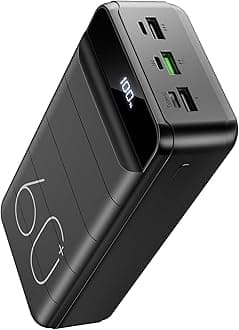 LQHUE Power Bank 60000mAh 22.5W Fast Charging Portable Charger with Flashlight, 4 Outputs & 3 Inputs LED Display Huge Capacity External Battery Pack for Most Electronic Devices on The Market