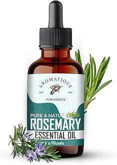 Aromatique Rosemary Essential Oil 15ml | 100% Pure Natural | Multipurpose Care for Hair Scalp and Skin | Suitable for Aromatherapy and Daily Use for Men and Women