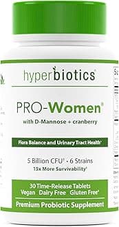 HyperbioticsPro Probiotics for Women | Time Release Tablets | Premium Nutritional Supplement | Vegan, Dairy & Gluten Free | Healthy Digestion & Immune System Support | 30 Count