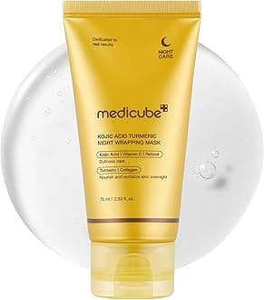 Medicube Turmeric Turmeric Night Wrapping Mask Peel Off Pack Pack Hari Gloss Korean Cosmetics Night Routine Night Care Medicube Turmeric Overnight Wrapping Peel Off Mask