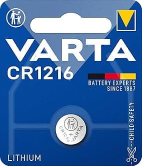 VARTA Batteries Electronics CR1216 Professional Lithium coin battery 1-pack, Battery in original blister pack of 1