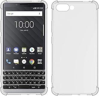 TIYA Case for BlackBerry Key 2 Clear Crystal Soft TPU Four Corners Bumper Protect Camera Protective Cover Transparent Phone Case
