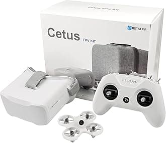 BETAFPV Cetus FPV Kit Mini Racing Drone, Domestic Certified, Indoor Optical Flow Positioning, Laser Altitude Hold, Remote Control, Beginner, Less Than 3.5 oz (100 g), FPV Goggles Included, Live