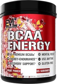 Nutrition BCAA Energy - High Performance, Energizing Amino Acid Supplement for Muscle Building, Recovery, and Endurance, Fruit Punch (65 Servings)