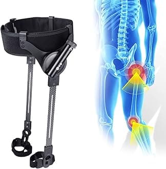 Lightweight Upright Walker, Bionic Body Power Walkers Mobility Walking Leg Training Aids Portable Mobility Walking Aids for Disabled Elderly (Color : Both Legs, Size : S)