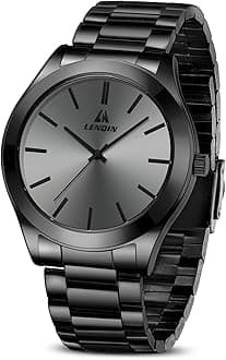 Mens Watches Waterproof Stainless Steel Watch for Men Analog Quartz Fashion Business Designer Wristwatch