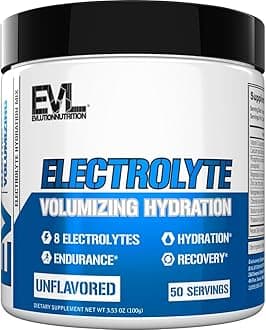 Ultimate Electrolytes Powder Hydration Drink - Quick Replenishing Hydration Powder Drink Mix with 8 Key Electrolytes and Antioxidants - Vegan Gluten Free Keto Friendly Blend (Unflavored)
