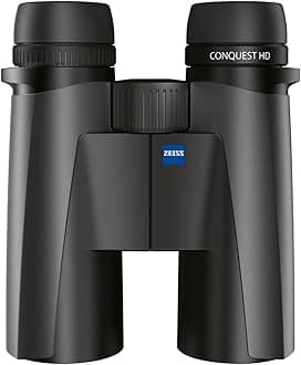 Conquest HD Binoculars Waterproof, Compact with LotuTec T HD Coated Glass for Optimal Clarity in All Weather Conditions for Bird Watching, Hunting, Sightseeing, Black