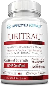 Uritrac™ - UTI Support - Cranberry, D-Mannose, Lingonberry - Vegan Friendly - 1 Bottle Supply