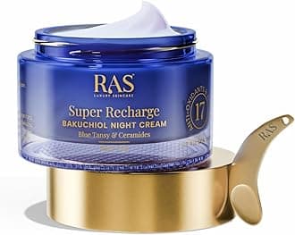 - RAS Luxury Oils Super Recharge Night Cream with Bakuchiol & Peptides | Anti Aging Moisturizer | Retinol Alternative | Hydrating Night Cream for Face | Reduces Fine Lines, Wrinkles | Skin Barrier Repair