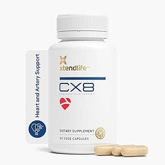 - Xtendlife CX8 Heart Health Supplement for Cardiovascular Support, Circulation, and Arterial Health - with Vitamin K2 MK7, D3, Tocotrienols, and Sea Buckthorn-30 Day Supply
