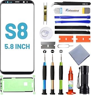 Screen Replacement for Samsung Galaxy S8,Replacement Screen for Galaxy S8 Series 5.8 inch,Screen Repair Kit with Waterproof Adhesive(NO OLED & Touch Digitizer)