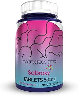 Sabroxy® Tablets | 500mg | 30 Count | Minimum 10% Oroxylin-A | Oroxylum indicum | May Help Promote Focus & Motivation | May Help Promote Cognitive Function