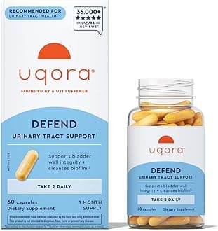 Defend - Urinary Tract Health Supplement - Support Bladder Health & Cleanse Biofilm* with D-Mannose, Green Tea Extract, Turmeric Extract & More - Gluten-Free - 60 Capsules (30-Day Supply)