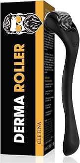 CLETINA 540 Titanium Derma Roller - Microneedle Micro Needle Roller for Men and Women Home Use - Microneedling Microneedle Skin Care Tool B10