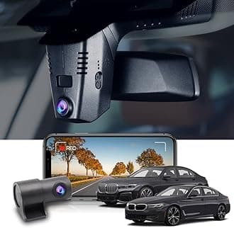 Fitcamx 2K Front and Rear Dash Cam Suitable for BMW 5 7 Series 2018 2019 2020 2021 2022 530i 540i M550i 740i 750i M760i G30/G11, OEM Look, Dual 1440P+1080P Video, Loop Recording WiFi, G-Sensor, 64GB