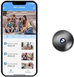 Hidden Camera with Audio/Video. Mini Small Camera. Spy Hidden Cameras for Home Indoor Use. Spy Cam with Night Vision and Motion Detection Baby Monitor Small Mini Wireless Outdoor S33