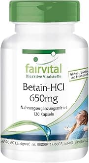 fairvitalBetaine HCl 650mg - 120 Capsules