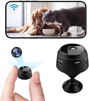 Hidden Camera Wireless, Mini Spy WiFi 1080P HD Camera for Home Security, APP Control Surveillance Camera Indoor Outdoor for Home, Car, Baby & Pet Monitoring, Cam with Night Vision (1 PCS)