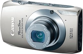 Canon PowerShot ELPH 500 HS 12.1 MP CMOS Digital Camera with Full HD Video and Ultra Wide Angle Lens (Silver)